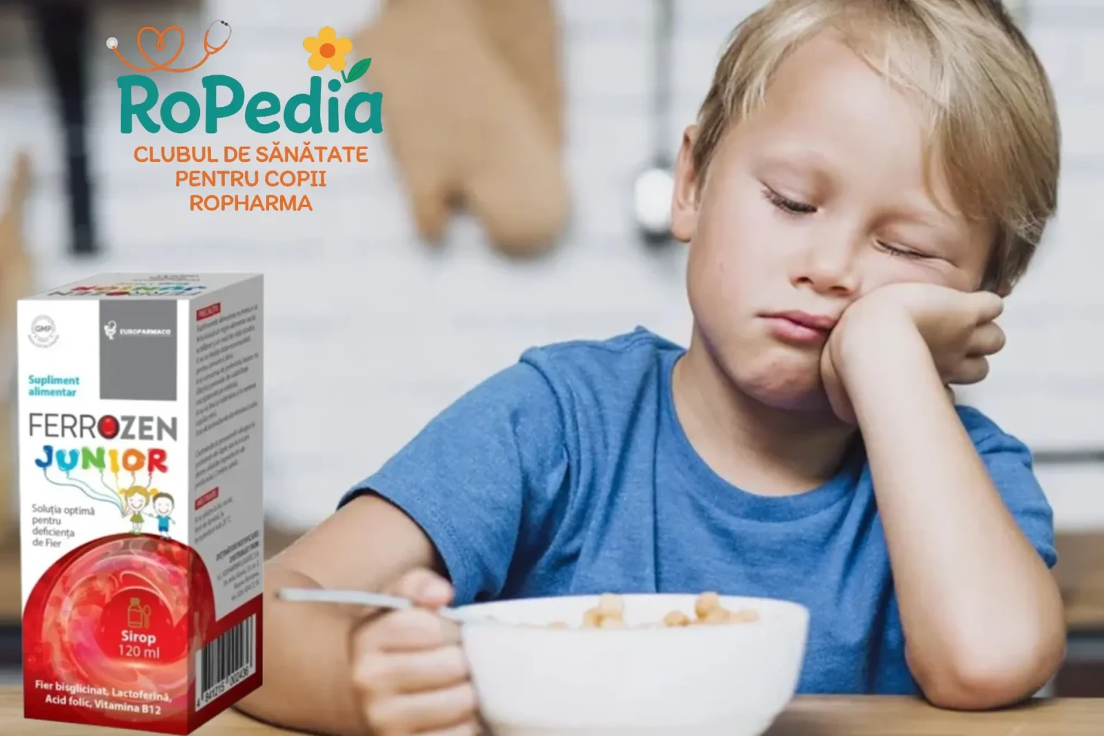 Ferrozen junior sirop trateaza anemia